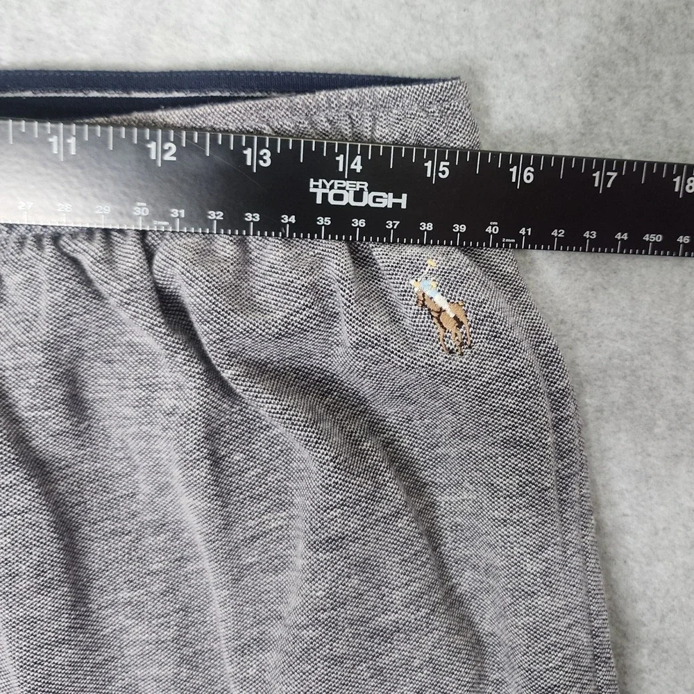 Polo Ralph Lauren Pajama Pants Mens L Grey Cotton Loungewear Sleepwear Logo